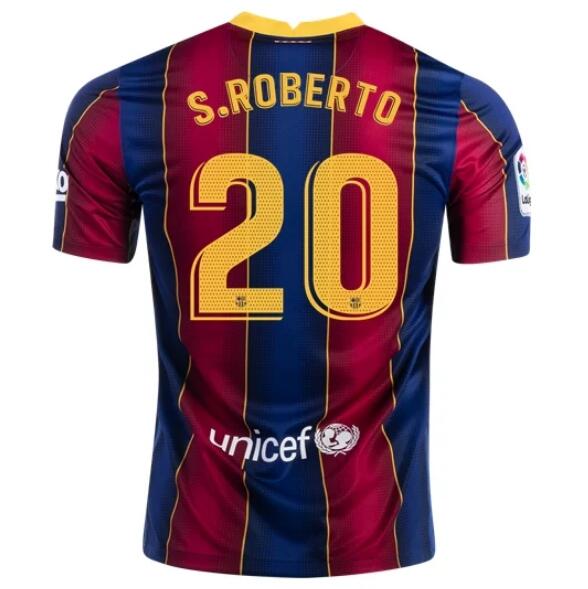 Barcelona Home Kit Soccer Jersey SERGI ROBERTO #20 2020/21